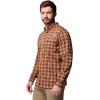 Columbia Men’s Sharptail Long Sleeve Yarn Dye Shirt(Camel Brown Triple Check)