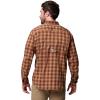 Columbia Men’s Sharptail Long Sleeve Yarn Dye Shirt(Camel Brown Triple Check)