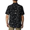 Columbia Mens Sharptail Short Sleeve ShirtSharptail Short Sleeve Shirt(Black High Country Print)