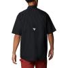 Columbia Mens Sharptail Short Sleeve ShirtSharptail Short Sleeve Shirt(Black/Real Tree Edge)