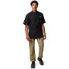 Columbia Mens Sharptail Short Sleeve ShirtSharptail Short Sleeve Shirt(Black/Timberwoods Camo)