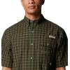 Columbia Mens Sharptail Short Sleeve ShirtSharptail Short Sleeve Shirt(Surplus Green Blinded)