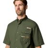 Columbia Mens Sharptail Short Sleeve ShirtSharptail Short Sleeve Shirt(Surplus Green/Timberwoods Camo)