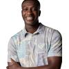 Columbia Men’s Super Slack Tide II Stretch Polo(Lemon Wash Tarpon Trek)
