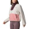 Columbia, Womens, Sequoia Grove™ 1/2 Zip Fleece(Dark Stone/Pink Agave)