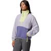 Columbia, Womens, Sequoia Grove™ 1/2 Zip Fleece(Lavender Pearl/Stormwatch/Citron Haze)