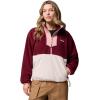 Columbia, Womens, Sequoia Grove™ 1/2 Zip Fleece(Rich Wine/Dark Stone/Eraser Pink)
