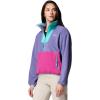 Columbia, Womens, Sequoia Grove™ 1/2 Zip Fleece(Stormwatch/Fuchsia/Dolphin)