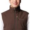 Columbia mens Phg Ascender II Softshell Vest(Cordovan/Timberwoods Camo)