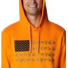 Columbia mens Phg Game Flag Ii HoodieHooded Sweatshirt(Phg Orange  Black Game Flag)