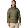 Columbia Men’s Delta Ridge II Down Hooded Jacket, Stone Green, X-Large