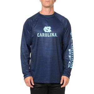 Columbia Mens Collegiate Terminal Tackle Heather Long Sleeve ShirtHiking Shirt(Nc – Collegiate Navy Heather)