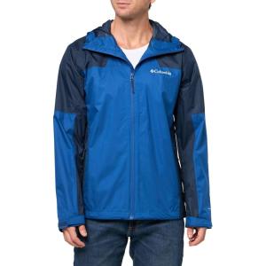 Columbia Mens Inner Limits III Waterproof Rain Jacket, Mountain Blue/Collegiate Navy, Medium