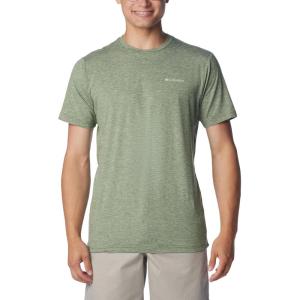 Columbia Men’s Kwick Hike Back Graphic Short Sleeve Tee(Canteen Heather/Mountainair)