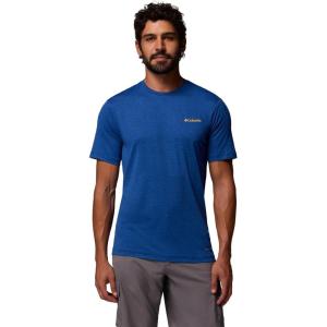 Columbia Men’s Kwick Hike Back Graphic Short Sleeve Tee(Collegiate Navy Heather/Linescape)