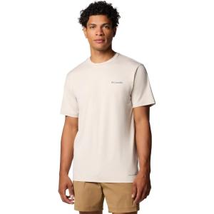 Columbia Men’s Kwick Hike Back Graphic Short Sleeve Tee(Dark Stone Heather/Linear View Multi)