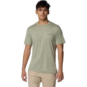 Columbia Men’s Kwick Hike Back Graphic Short Sleeve Tee(Safari Heather/Planet Watch)