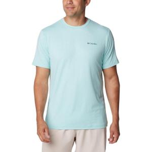 Columbia Men’s Kwick Hike Back Graphic Short Sleeve Tee(Spray Heather/Naturally Boundless)