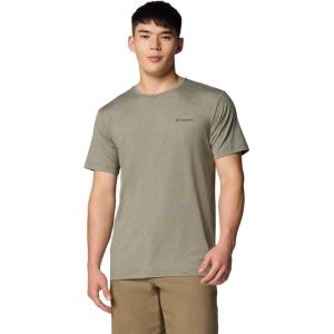 Columbia Men’s Kwick Hike Back Graphic Short Sleeve Tee(Stone Green Heather/Linear View Multi)