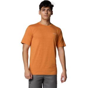 Columbia Men’s Kwick Hike Back Graphic Short Sleeve Tee(Tuscan Heather/Planet Watch)