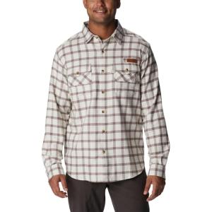Columbia Men’s Roughtail Stretch Flannel Long Sleeve(Chalk Duck Blind Gingham)