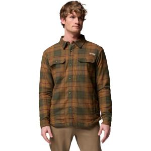 Columbia Men’s Saddle Point Warm Lined Flannel(Surplus Green Iron Sight Buffalo)