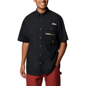 Columbia Mens Sharptail Short Sleeve ShirtSharptail Short Sleeve Shirt(Black/Real Tree Edge)