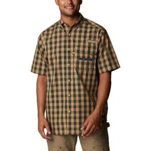 Columbia Mens Sharptail Short Sleeve ShirtSharptail Short Sleeve Shirt(Dark Forest Multi Gingham)