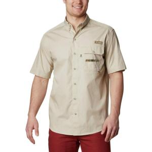Columbia Mens Sharptail Short Sleeve ShirtSharptail Short Sleeve Shirt(Fossil/Rt Edge)