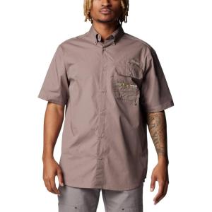 Columbia Mens Sharptail Short Sleeve ShirtSharptail Short Sleeve Shirt(Iron/Timberwoods Camo)