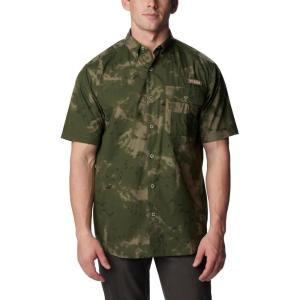 Columbia Mens Sharptail Short Sleeve ShirtSharptail Short Sleeve Shirt(Surplus Green Migration Print)