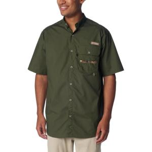 Columbia Mens Sharptail Short Sleeve ShirtSharptail Short Sleeve Shirt(Surplus Green/Rt Edge)