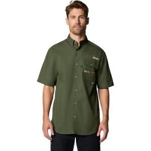 Columbia Mens Sharptail Short Sleeve ShirtSharptail Short Sleeve Shirt(Surplus Green/Timberwoods Camo)