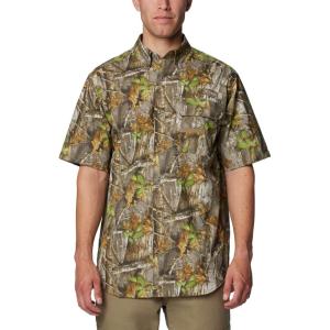 Columbia Mens Sharptail Short Sleeve ShirtSharptail Short Sleeve Shirt(Timberwoods Camo/Flax)
