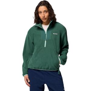 Columbia, Womens, Sequoia Grove™ 1/2 Zip Fleece(Rain Forest/New Mint)
