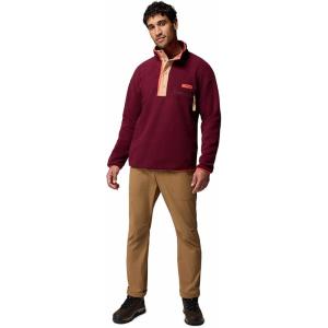 Columbia mens Helvetia II Half Snap Fleece(Rich Wine)