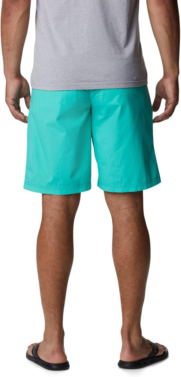 imageColumbia Mens Washed Out Short Cotton Classic FitElectric Turquoise