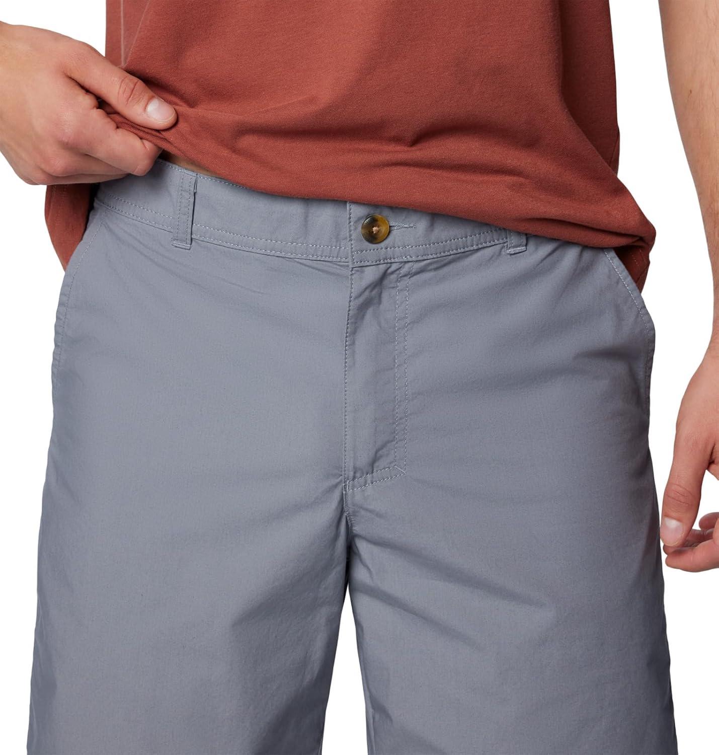 imageColumbia Mens Washed Out Short Cotton Classic FitGrey Ash