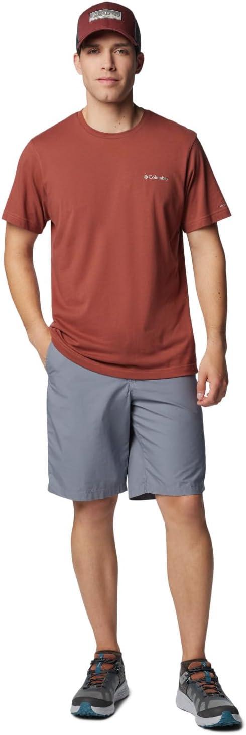 imageColumbia Mens Washed Out Short Cotton Classic FitGrey Ash