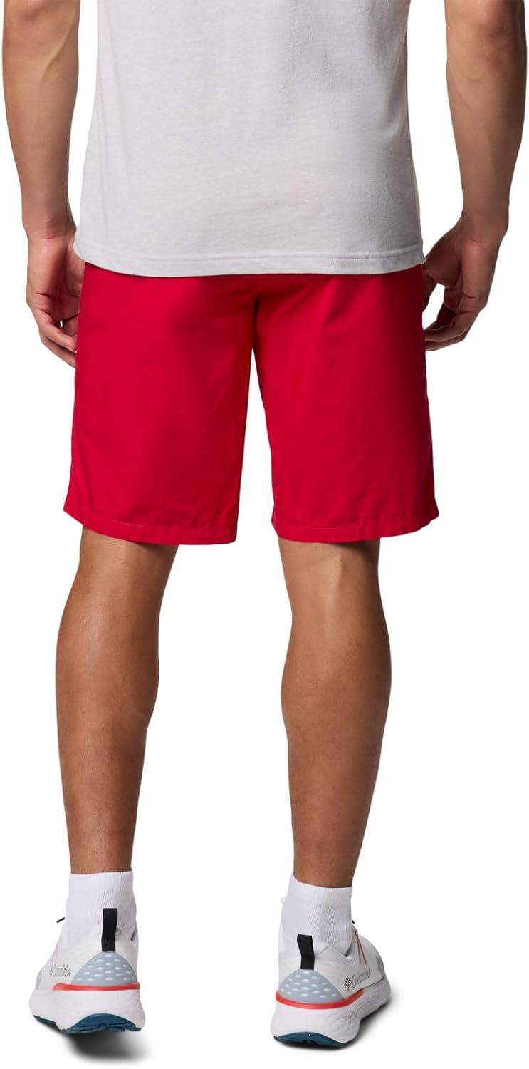 imageColumbia Mens Washed Out Short Cotton Classic FitMountain Red