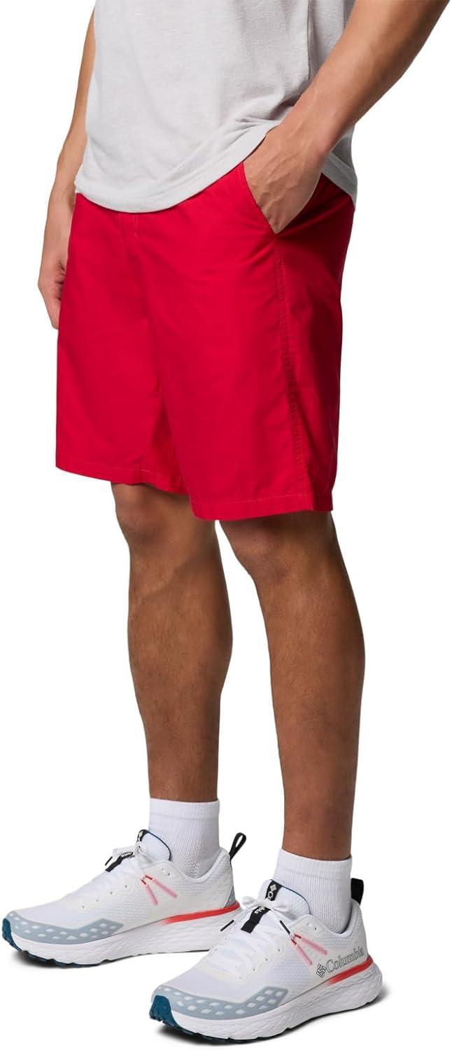 imageColumbia Mens Washed Out Short Cotton Classic FitMountain Red