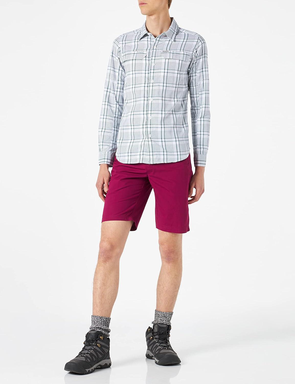 imageColumbia Mens Washed Out Short Cotton Classic FitRed Onion