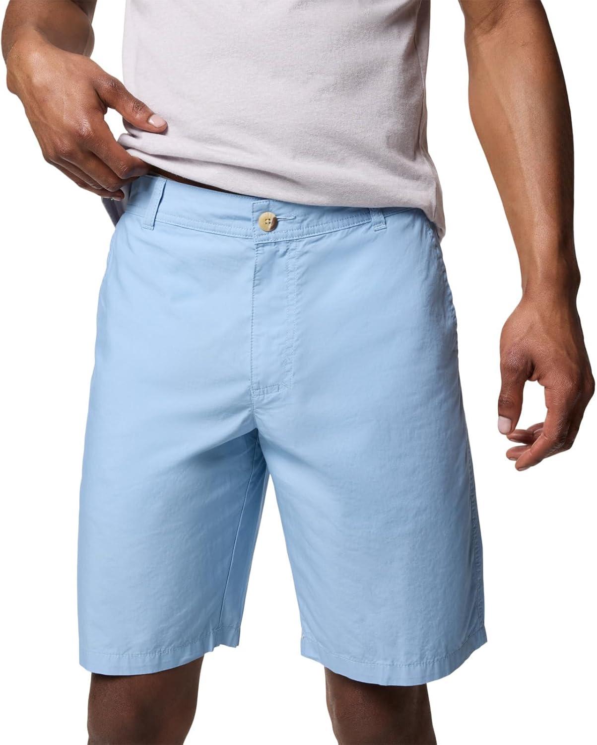 imageColumbia Mens Washed Out Short Cotton Classic FitRipple Blue