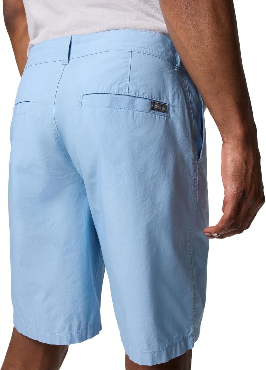 imageColumbia Mens Washed Out Short Cotton Classic FitRipple Blue