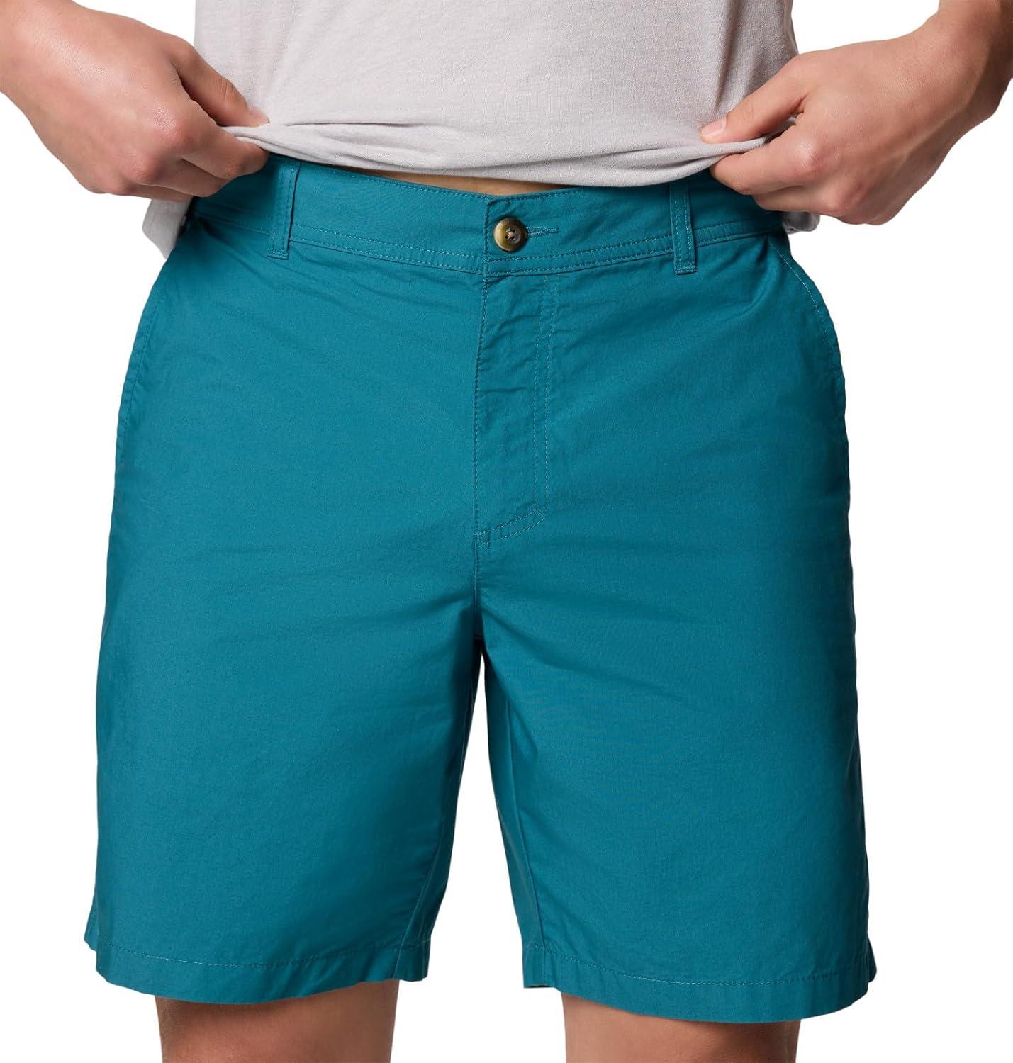 imageColumbia Mens Washed Out Short Cotton Classic FitRiver Blue