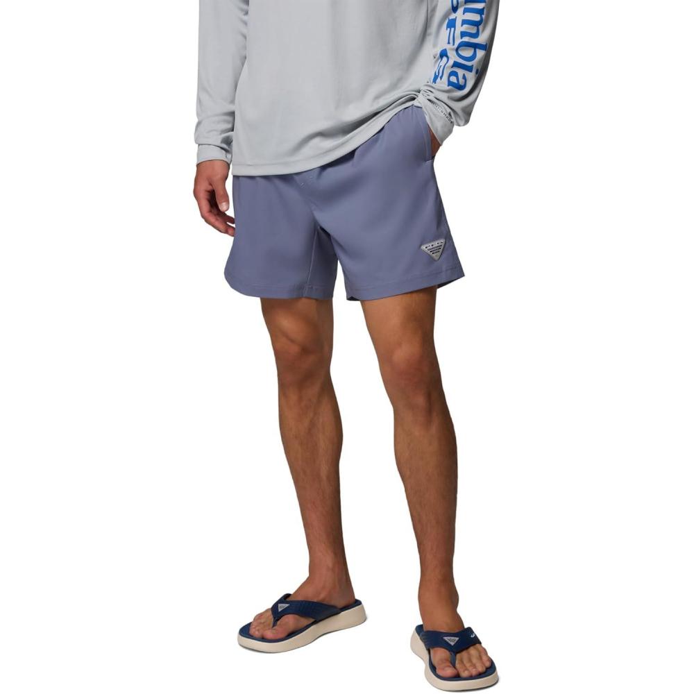 imageColumbia Mens PFG Rambler Lined ShortNew MoonCity Grey