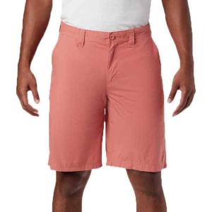 Columbia Men’s Washed Out Short, Cotton, Classic Fit(Dark Coral)