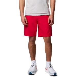 Columbia Men’s Washed Out Short, Cotton, Classic Fit(Mountain Red)