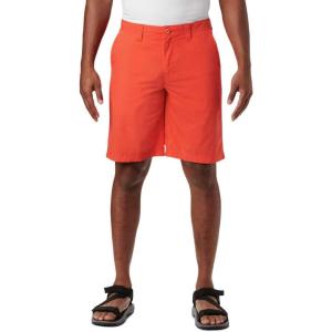 Columbia Men’s Washed Out Short, Cotton, Classic Fit(Wildfire)