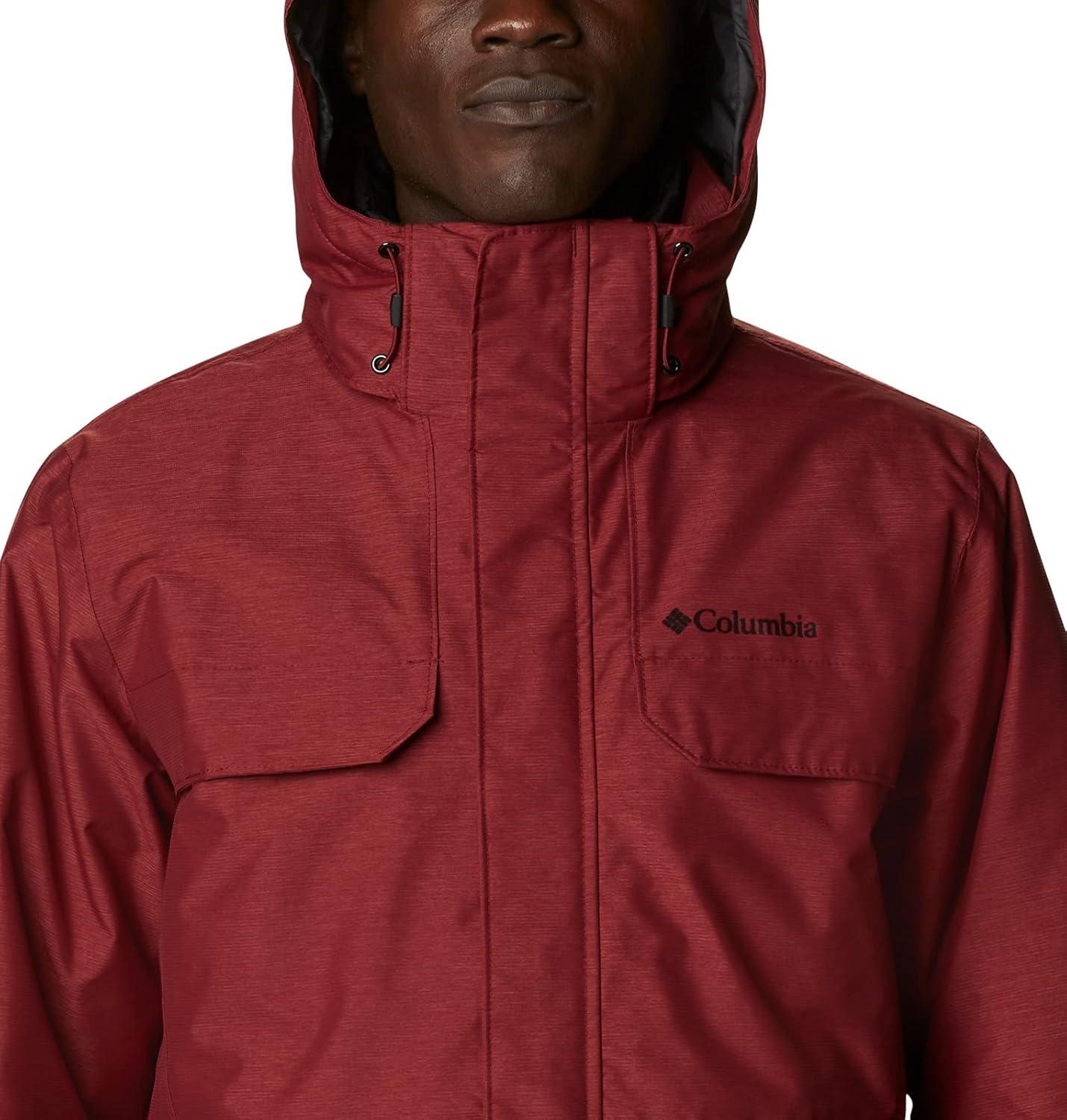 imageColumbia Mens Cloverdale Interchange JacketRed Jasper